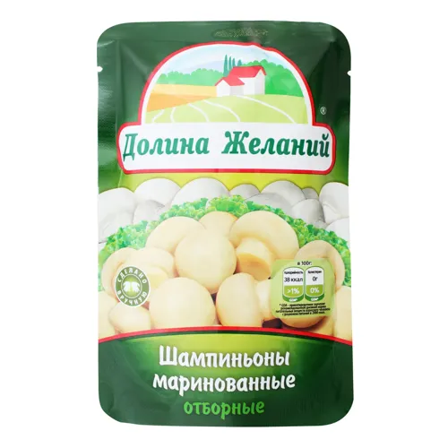 Гриби Долина Бажань печериці мариновані 160г