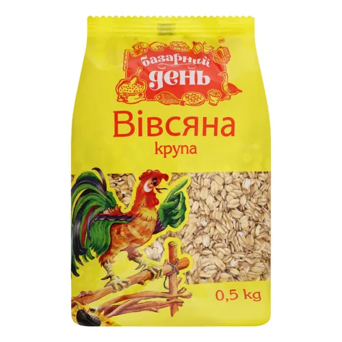 Крупа вівсяна Базарний день м/у 0.5кг