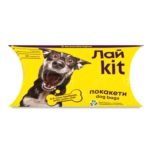 Пакети Для Прибирання За Тваринами 25х30см ЛайKit 20шт, в/ґ