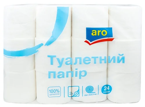 Туалетний Папір АRO 2Ш 24Рул, 1г