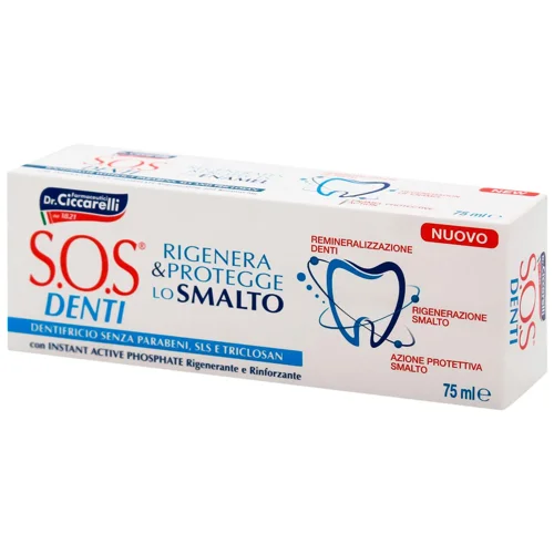 Зубна паста SOS Denti Відновлення та зміцнення емалі 75мл