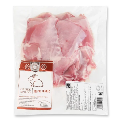 Грудинка Кролика Вищого Ґатунку, В/ґ, 0.5 кг