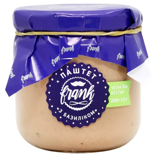 Паштет Frank з базиліком 200г