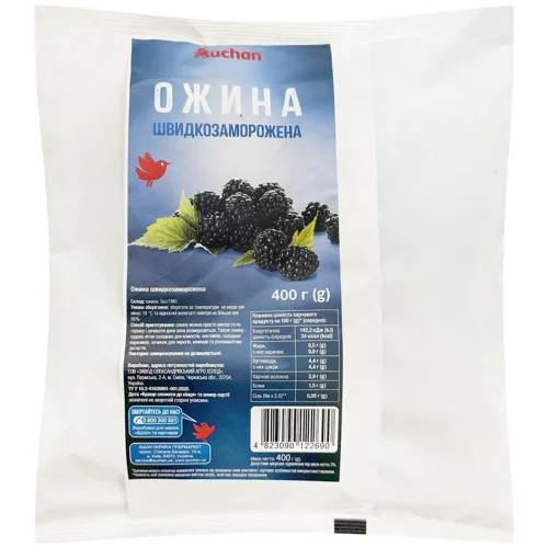 Ожина Auchan швидкозаморожена 400г