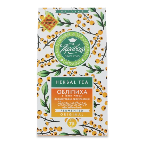 Фіточай Ферментований Обліпиха З Іван-Чаєм, к/у 75г