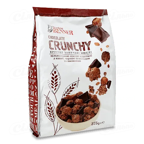 Кранчі Doctor Benner шоколадні 375г