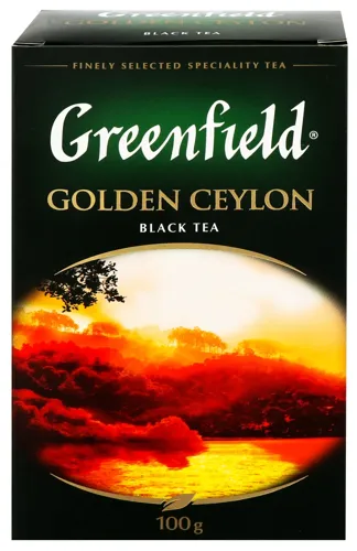 Чай чорний байховий листовий Golden Ceylon Greenfield 100г