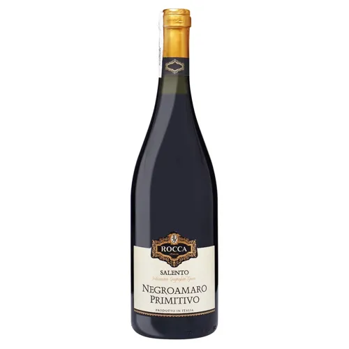 Вино Rocca Negroamaro-Primitivo Salento IGT червоне напівсухе 13,5% 0,75л