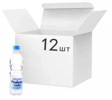 Упаковка мінеральної води Prolom voda 0.5л х 12 шт