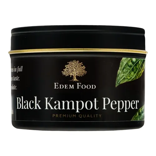 Перець чорний Kampot Edem Food з залізної банки 50г