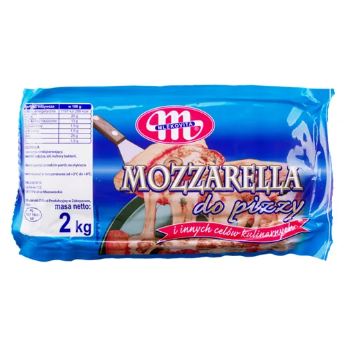 Сир Mlekovita Mozzarella м'який 40%, 2кг голова ваговий