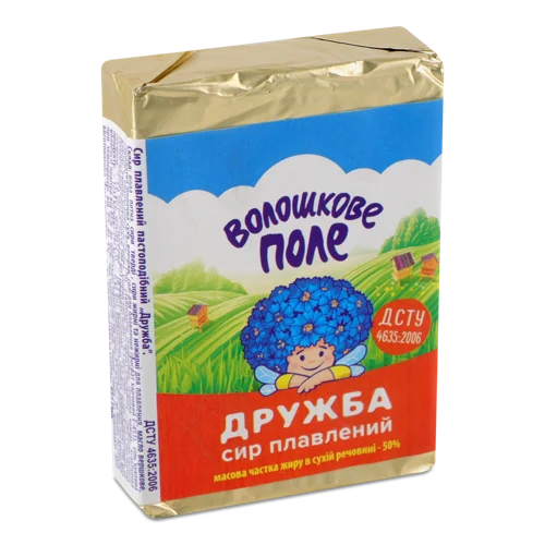 Сир Плавлений В/ґ Дружба Волошкове Поле, Пастоподібний, 70 г