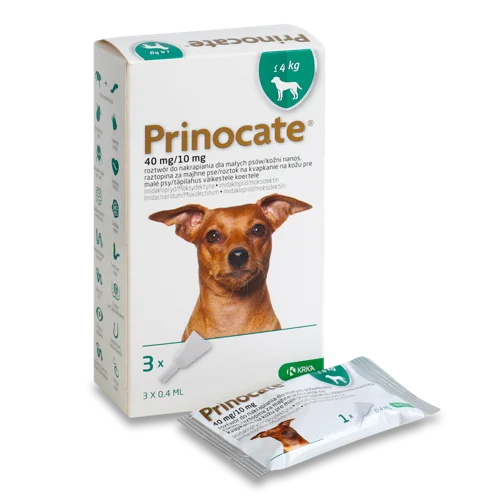Протипаразитарні Краплі для Собак <4 кг Prinocate Krka 3х0.4мл, в/ґ