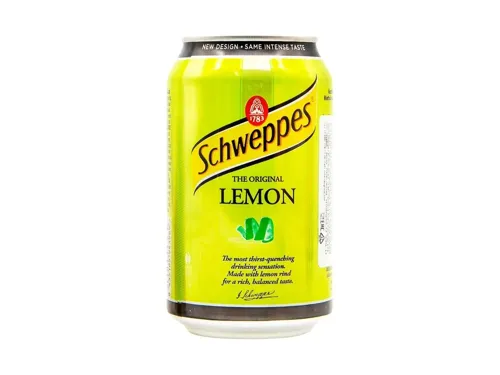 Напій Schweppes Лимон безалкогольний газований з/б, 0,33л