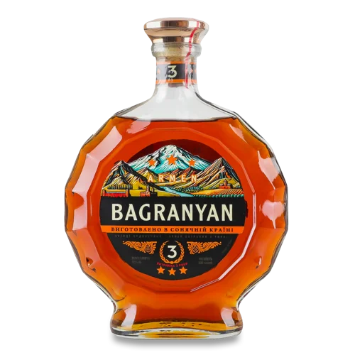 Бренді Ординарний 37% 500мл 3 роки Armen Bagranyan, в/ґ