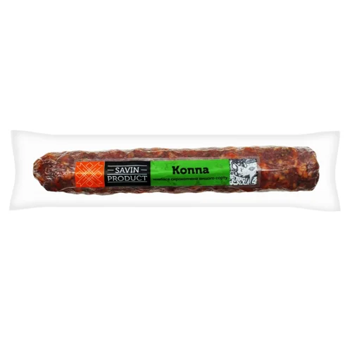 Ковбаса Savin Produkt Коппа сирокопчена вищого гатунку