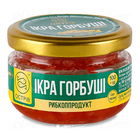Ікра Острів горбуші с/б, 100г
