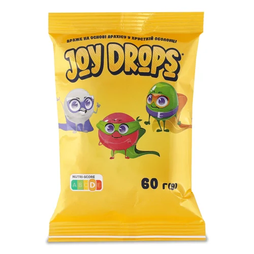 Драже Премія Joy Drops на основі арахісу у хрусткій оболонці 60г