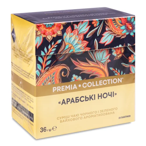 Суміш чаю Премія Арабські ночі в пірамідках 20*1,8г