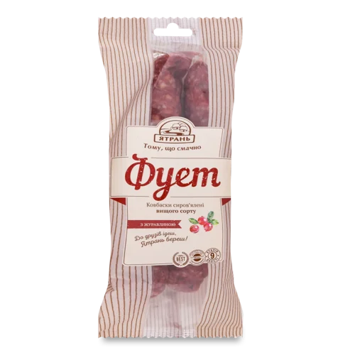 Ковбаски Сиров'ялені З Журавлиною Фует Ятрань, кг