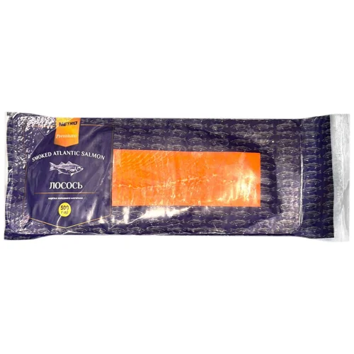 Лосось Metro Premium холодного копчення нарізка 500г