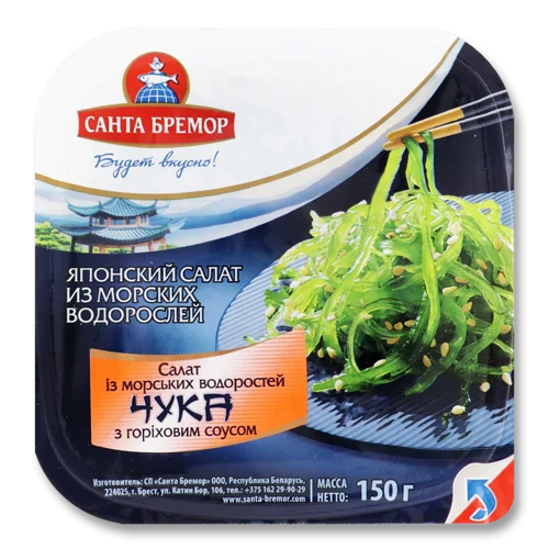 Салат З Морських Водоростей З Горіховим Соусом, в/у 150г