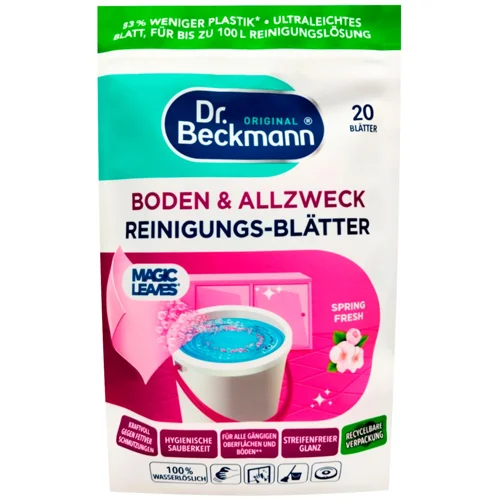 Серветка розчинна для прибирання Dr.Beckmann Magic Leaves Весняна свіжість 20шт