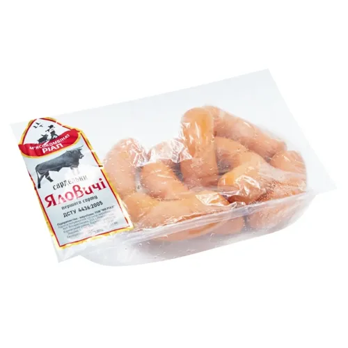 Сардельки МК Ріал Яловичі першого ґатунку