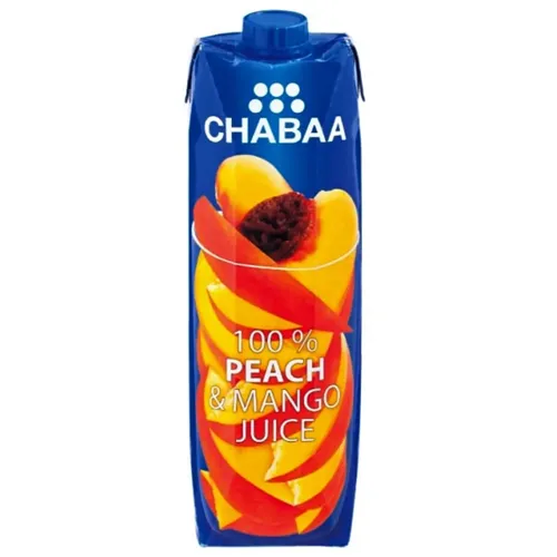 Сік Chabaa манго персик з м'якоттю персика 1л
