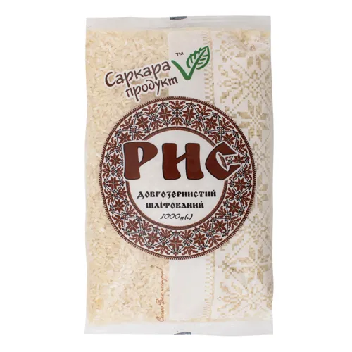 Рис довгозернистий шліфований Саркара продукт м/у 1000г