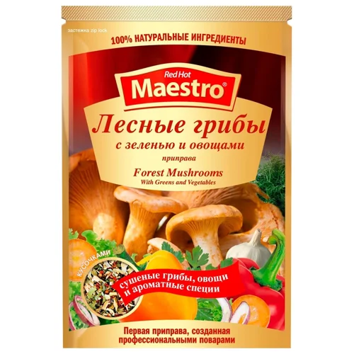 Приправа Red Hot Maestro лісові гриби із зеленню та овочами  25г
