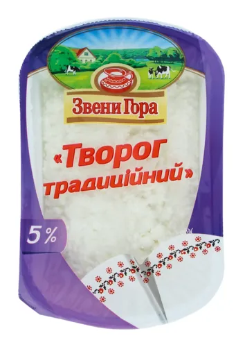 Сир кисломолочний 5% Традиційний Звени Гора п/у 230г