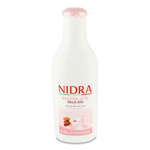 Піна Для Душу Та Ванни Ніжна З Мигдальним Молочком Nidra, Пластикова Пляшка, 750мл