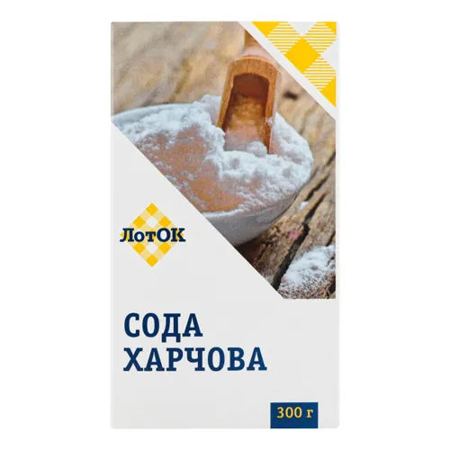 Сода ЛотОК харчова 300г коробка
