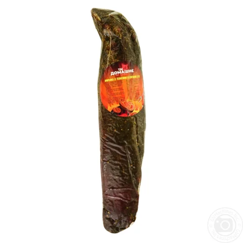 Вирізка Домашнє на дровах з телятини в спеціях сирокопчена