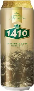 Упаковка пива Volfas Engelman 1410 світле фільтроване 5.3% 0.568л x 24 шт