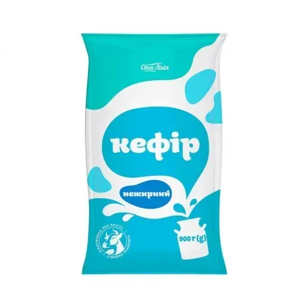 Кефір 0,9 кг Своя лінія нежирний