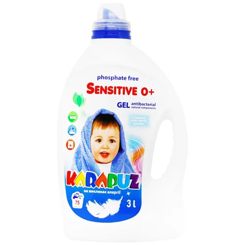 Гель для прання дитячого одягу Karapuz Sensitive 3л