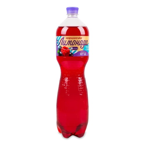 Напій Безалкогольний Соковмісний Середньогазований Зі Смаком Ягід Лимонада Моршинська, п/пл 1.5л