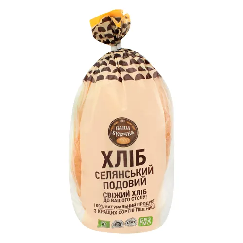 Хліб подовий Селянський Наша Булочка м/у 0.6кг
