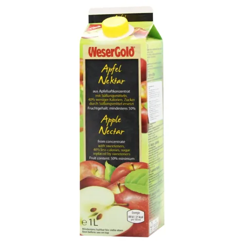 Нектар WeserGold яблуко 1л