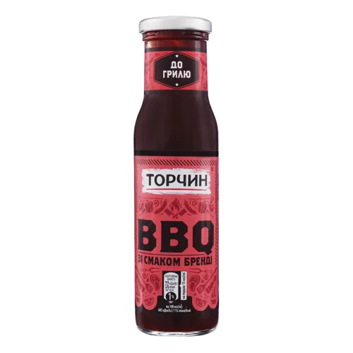 Соус зі смаком бренді до грилю BBQ Торчин 230мл