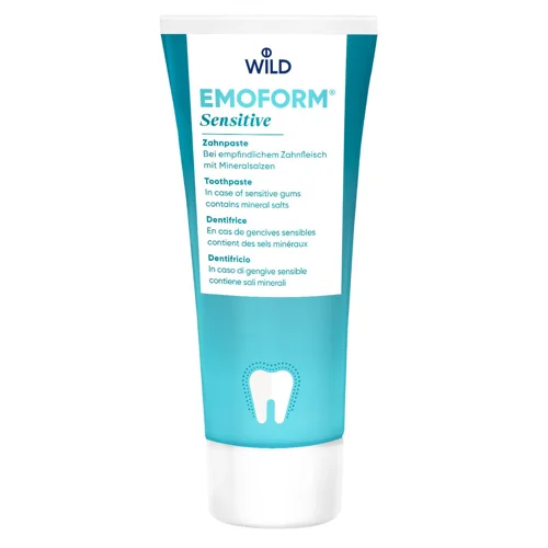 Зубна паста Dr. Wild Emoform Sensitive для чутливих зубів з мінеральними солями та фторидом 75мл