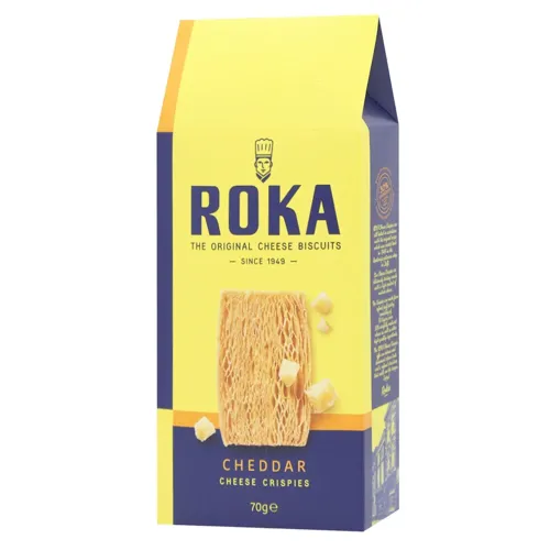 Печиво сирне Roka з сиром чеддер 70г