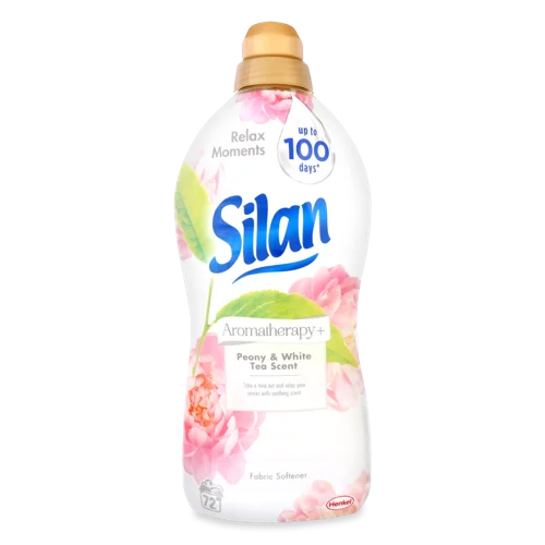 Пом'якшувач Тканин Peony & White Tea Aromatherapy + Silan, 1.8л