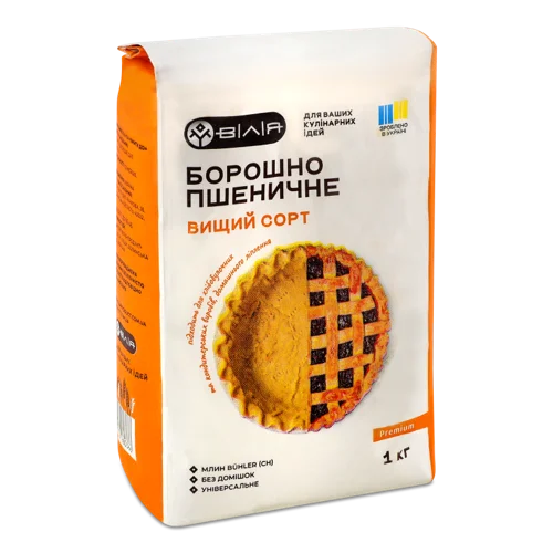 Борошно Пшеничне Вілія В/С М/У, 1кг