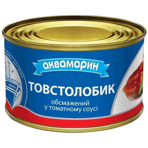 Товстолобик Аквамарин обсмажений у томатному соусі 230г