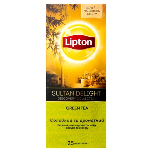 Чай Lipton Sultan Delight з ароматом меду яблука та інжиру 24 пакетиків