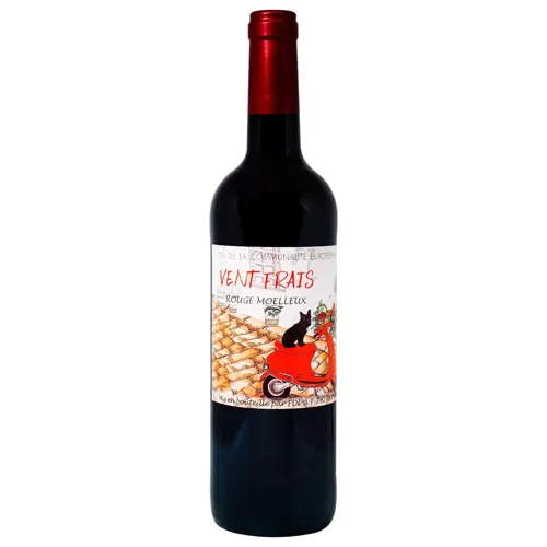 Вино Vent Frais Rouge Moelleux червоне напівсолодке 0,75л