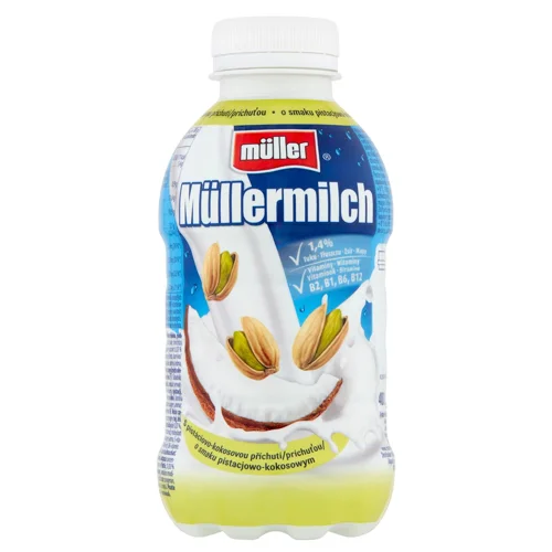 Шейк молочний Muller фісташка-кокос 1,5% 0,4л
